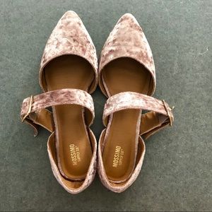 Pink Suede/Velvet Flats
